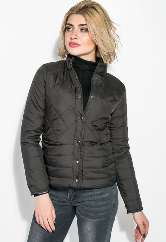 Куртка женская стеганая на кнопках 80PD1209 (черный)