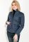 Куртка жіноча стьобана на кнопках 80PD1209 (темно-синій)