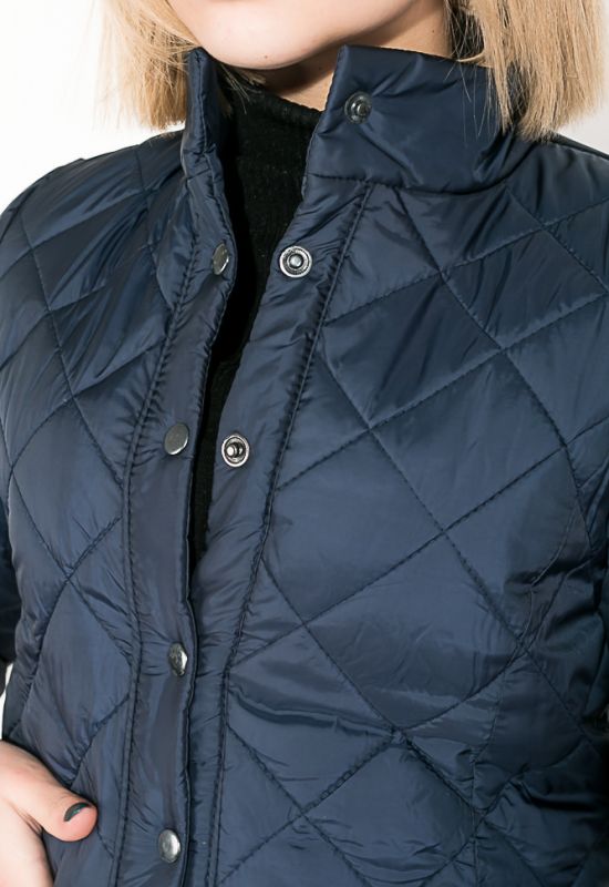 Куртка женская стеганая на кнопках 80PD1209 (темно-синий)