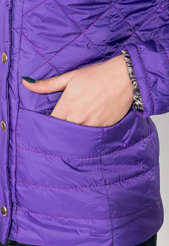 Куртка жіноча стьобана на кнопках 80PD1209 (ультрафіолет)