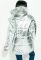 Куртка женская стильная с капюшоном 72PD222 (серебряный)