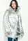 Куртка женская стильная с капюшоном 72PD222 (серебряный)