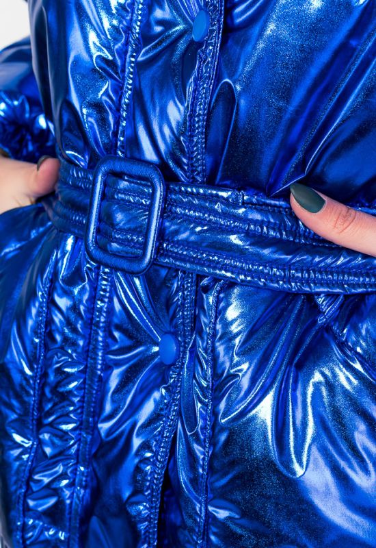 Куртка женская теплая короткая 69PD1075 (синий/металлик)