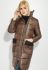 Куртка жіноча тепла з високим коміром 76PD1110 (коричневий)