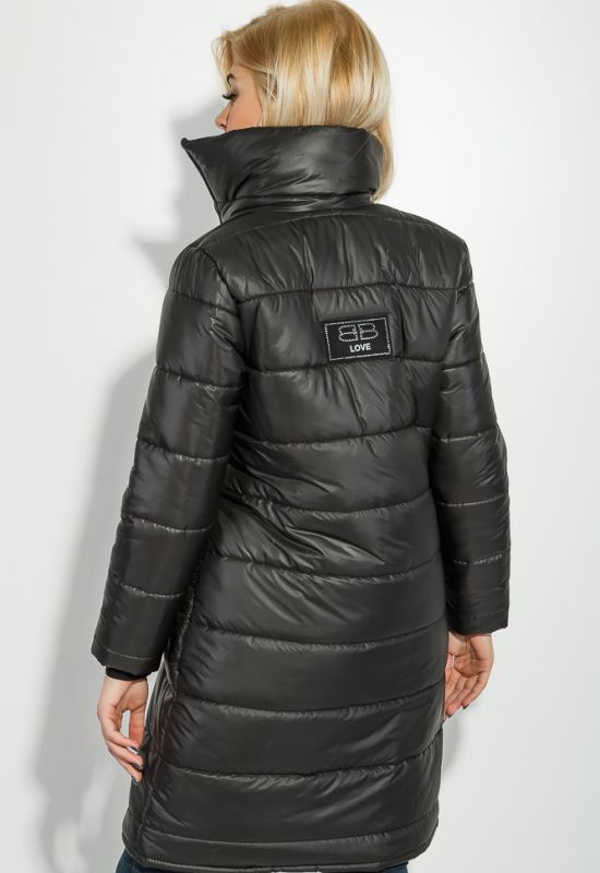 Куртка жіноча тепла з високим коміром 76PD1110 (чорний)