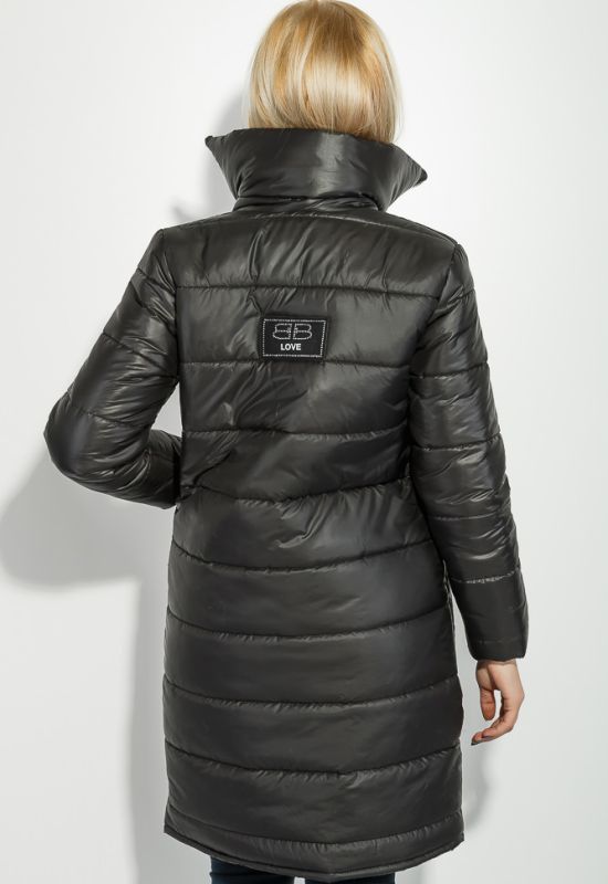 Куртка женская теплая с высоким воротником 76PD1110 (черный)