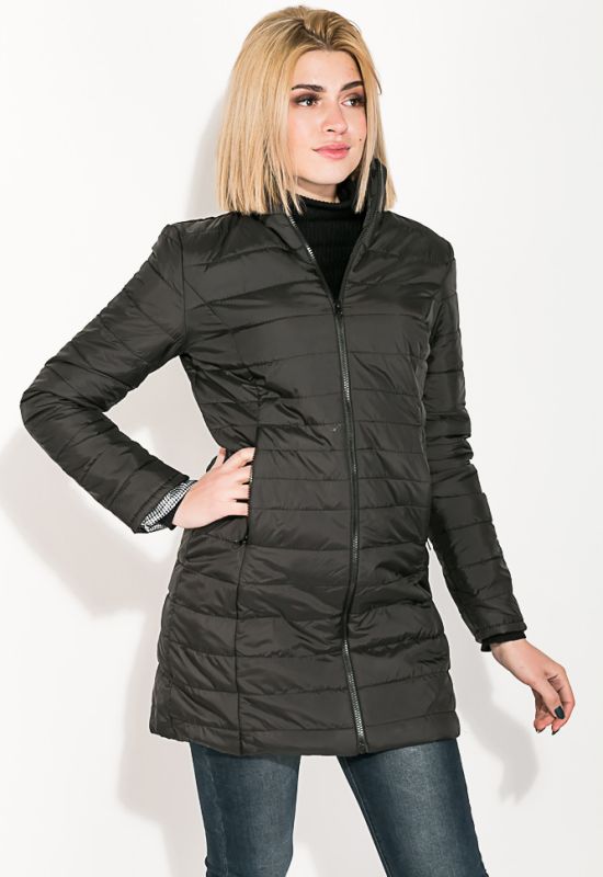 Куртка женская удлиненная 80PD1211 (черный)