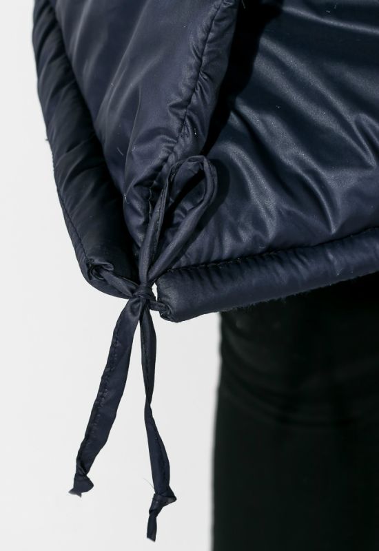 Куртка жіноча подовжена з глибоким капюшоном 69P0811 (чорний)