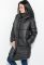 Куртка жіноча подовжена з глибоким капюшоном 69PD811 (чорний)