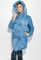 Куртка женская удлиненная с глубоким капюшоном 69PD811 (темно-голубой)