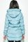 Куртка женская удлиненная с капюшоном 274V001 (голубой)