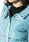 Куртка женская удлиненная с капюшоном 274V001 (голубой)