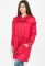 Куртка жіноча подовжена з рюшами 69PD1076 (червоний)