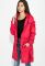 Куртка жіноча подовжена з рюшами 69PD1076 (червоний)