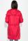 Куртка жіноча подовжена з рюшами 69PD1076 (червоний)