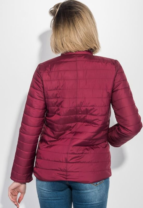 Куртка женская застежка молния/кнопки демисезон 72PD146 (бордовый)