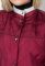 Куртка жіноча застібка блискавка/кнопки демісезон 72PD146 (бордовий)