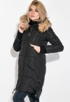 Куртка жіноча зимова довга 677K005 (чорний)