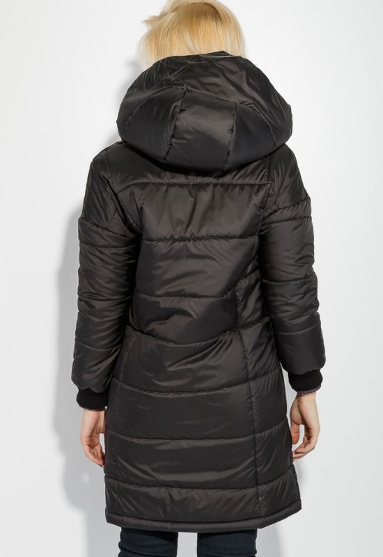 Куртка жіноча зимова на змійці 72PD212 (чорний)