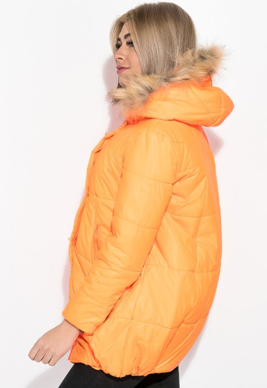 Куртка женская зимняя ярких цветов 80P757 (оранжевый)