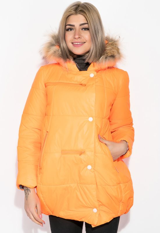 Куртка жіноча зимова яскравих кольорів 80P757 (помаранчевий)