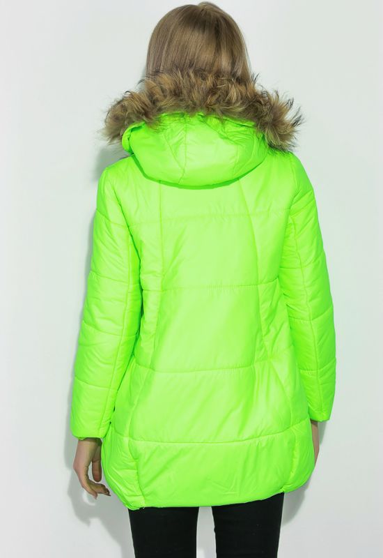 Куртка жіноча зимова яскравих кольорів 80P757 (салатовий)