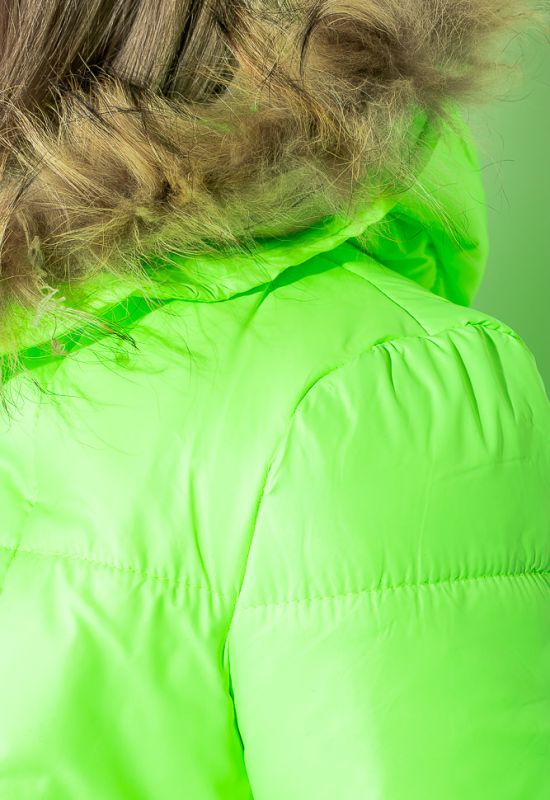 Куртка женская зимняя ярких цветов 80P757 (салатовый)
