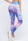Легінси CF-50068n-19 (фіолетовий/білий)