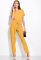 Легкий літній комбінезон 120PUR282 (гірчичний)