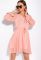 Легка шифонова сукня 103P481 (пудра)