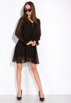 Легка шифонова сукня 103P481 (чорна)