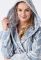 LGD 892 B8 Жіночий халат (блакитний)