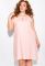 Льняний сарафан 120PUR090-1 (рожевий)