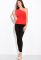 Майка жіноча на одне плече 120P003 (червоний)