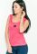 Майка женская однотонная 72P164 (коралловый)
