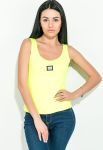 Майка жіноча однотонна 72P164 (лимонний)