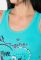 Майка женская с принтом 81P188 (бирюзовый)
