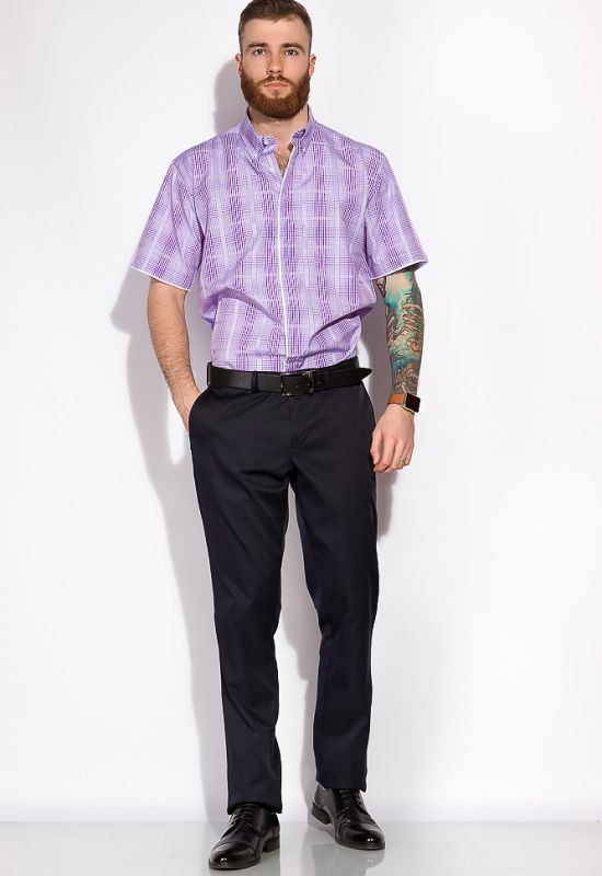 Мужская рубашка 120PAR116 (фиолетовый)