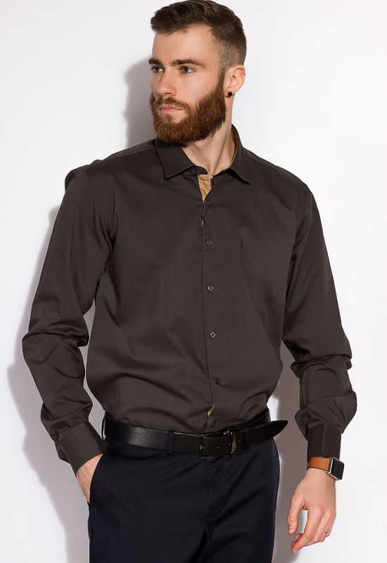 Мужская рубашка 120PAR240-3 (серый)
