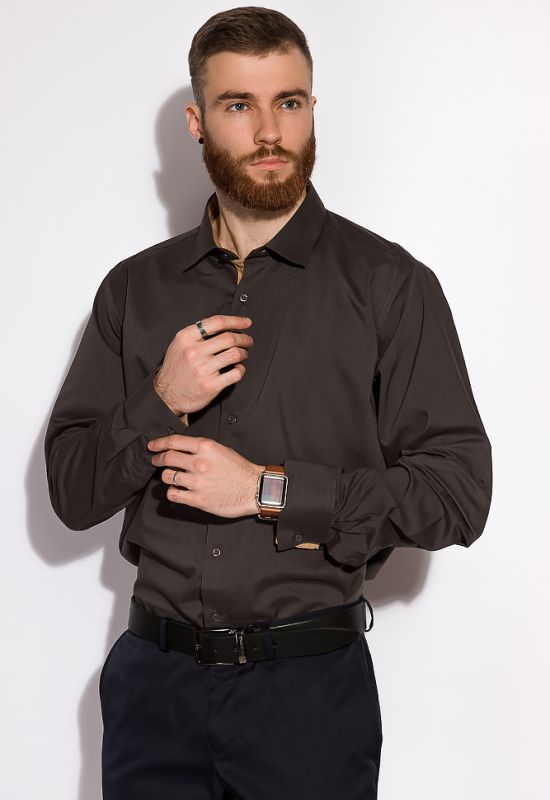 Мужская рубашка 120PAR240-3 (серый)
