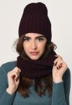 Набор шапка-шарф 31903-33 (бордовый)