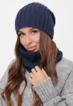 Набор шапка-шарф 31903-35 (джинсовый)