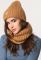 Набір шапка-шарф 31910-26 (коричневий)