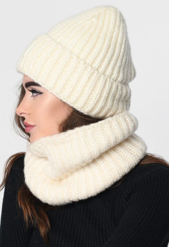 Набір шапка-шарф 31910-3 (білий)