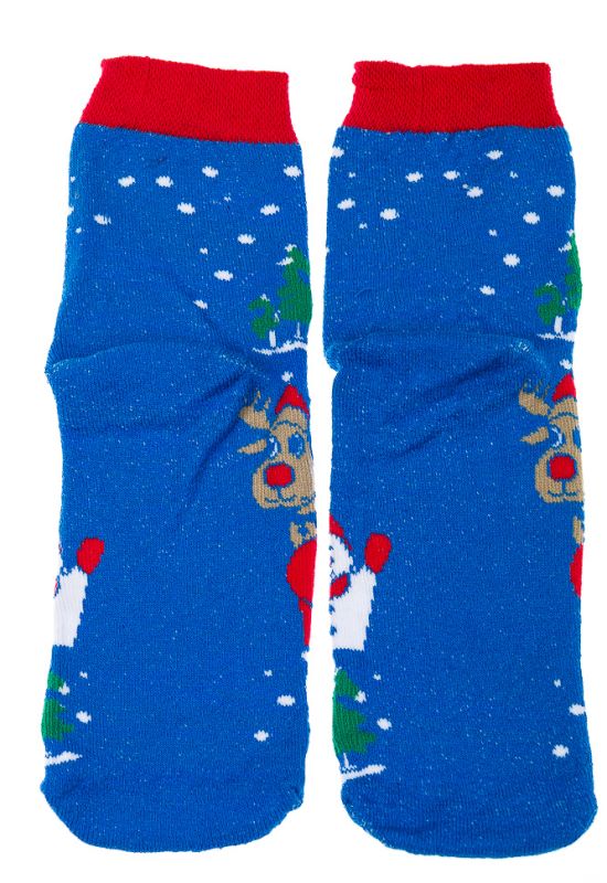 Шкарпетки 120PNS022 (блакитний/червоний)