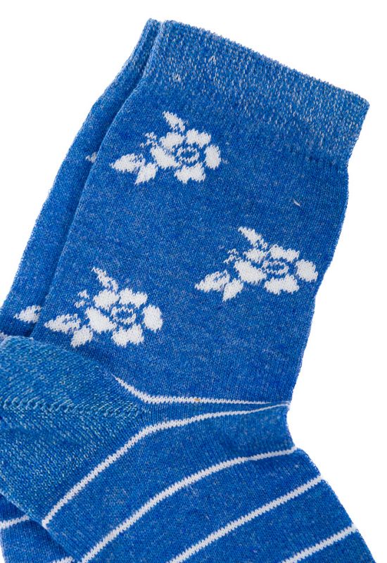 Шкарпетки жіночі 120PNS018 (білий/блакитний)