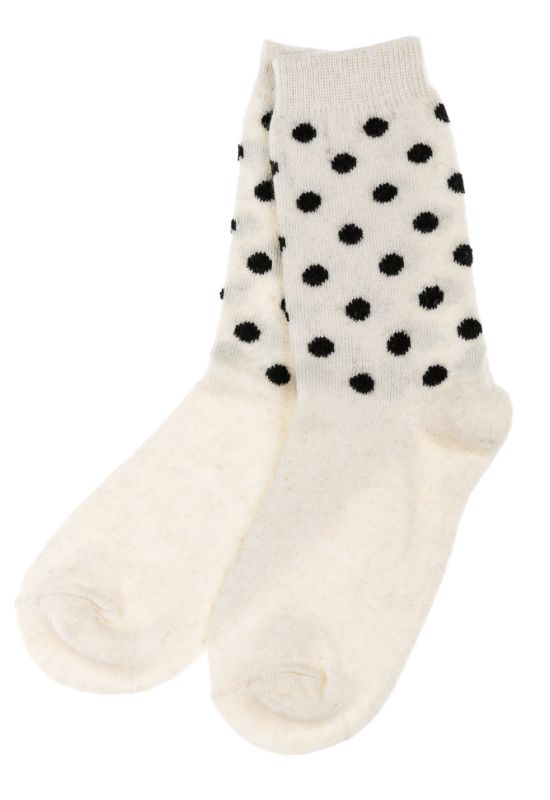 Шкарпетки жіночі 120PNS057 (білий/чорний)