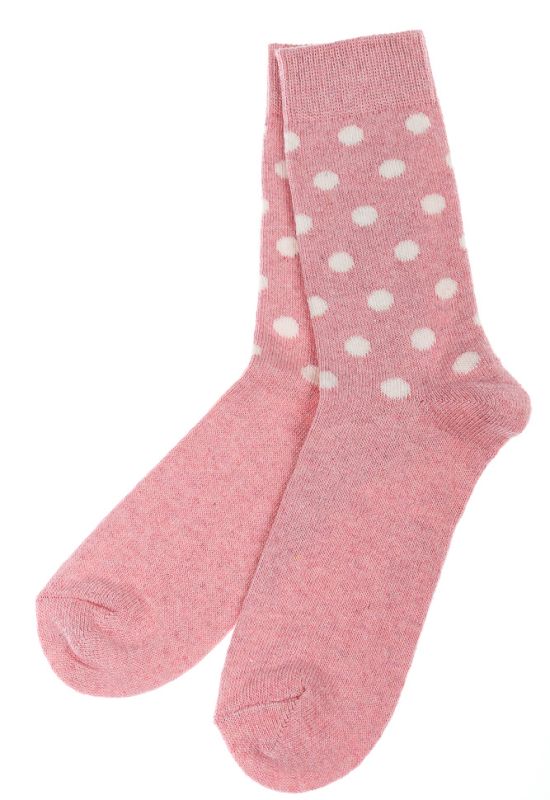 Шкарпетки жіночі 120PNS057 (рожевий/білий)