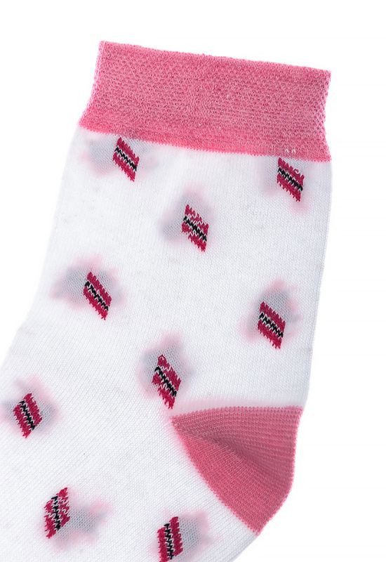 Шкарпетки жіночі 120PRU020 (білий/рожевий)