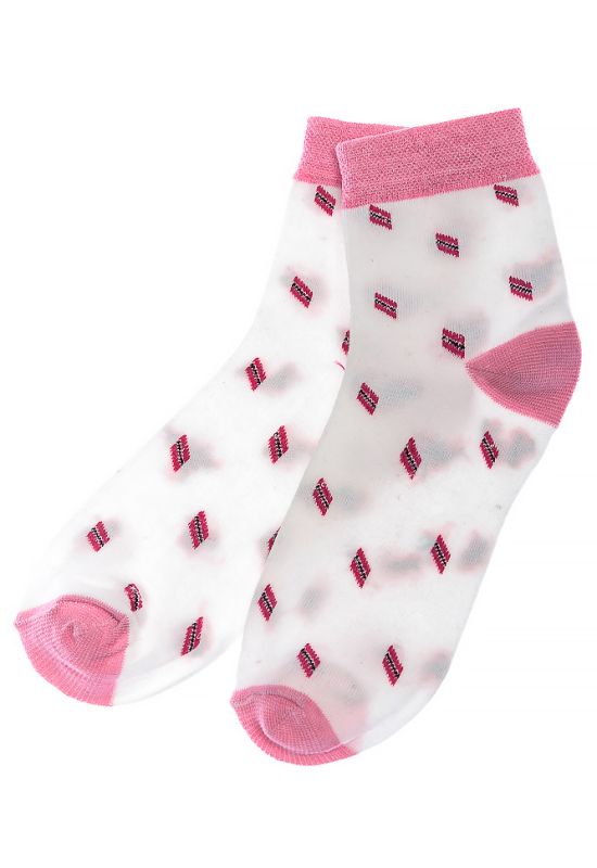 Шкарпетки жіночі 120PRU020 (молочний/рожевий)